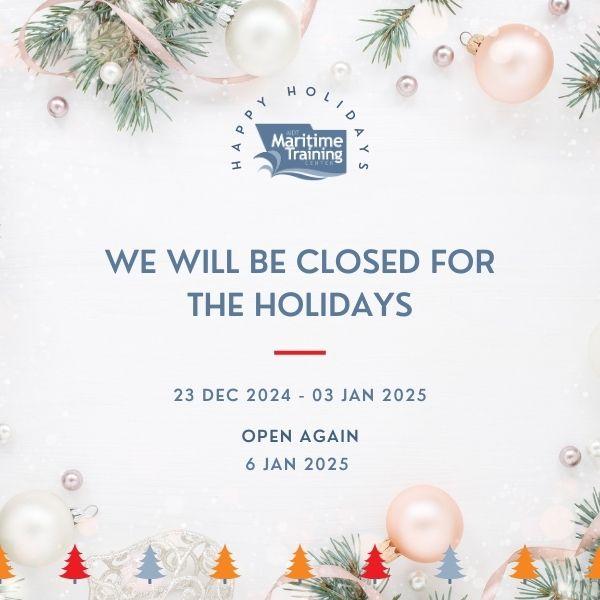 Holiday closure note